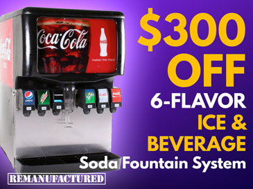 6-Flavor Ice & Beverage Soda Fountain System - $300 OFF! - ibd00212
