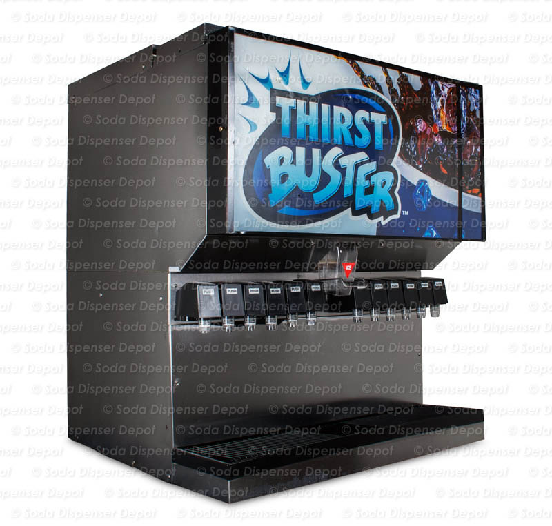 Remanufactured 12-Flavor Ice & Beverage Dispenser System (angle01)