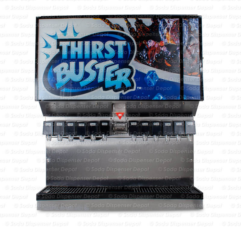 Remanufactured 12-Flavor Ice & Beverage Dispenser System (front)
