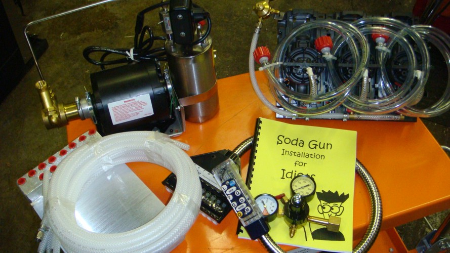 SODA GUN DISPENSER / complete & Preassembled