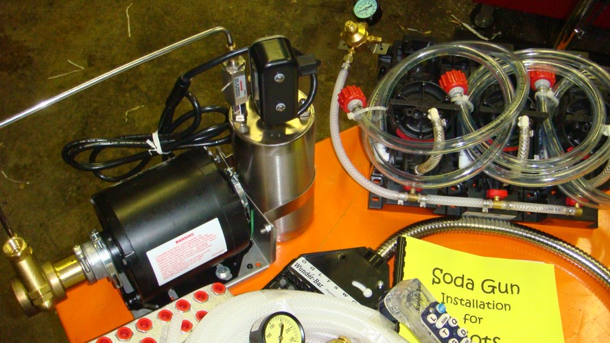 SODA GUN DISPENSER / complete & Preassembled