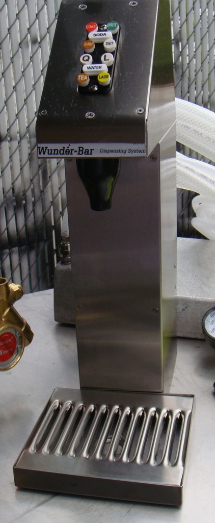 4-Flavor Soda Gun Tower Cold Plate Soda Fountain System