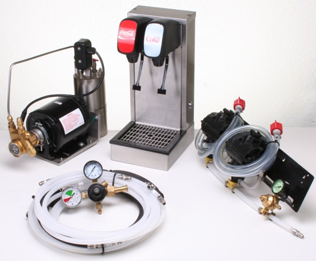 2-Flavor Tower Remote Soda Fountain System
