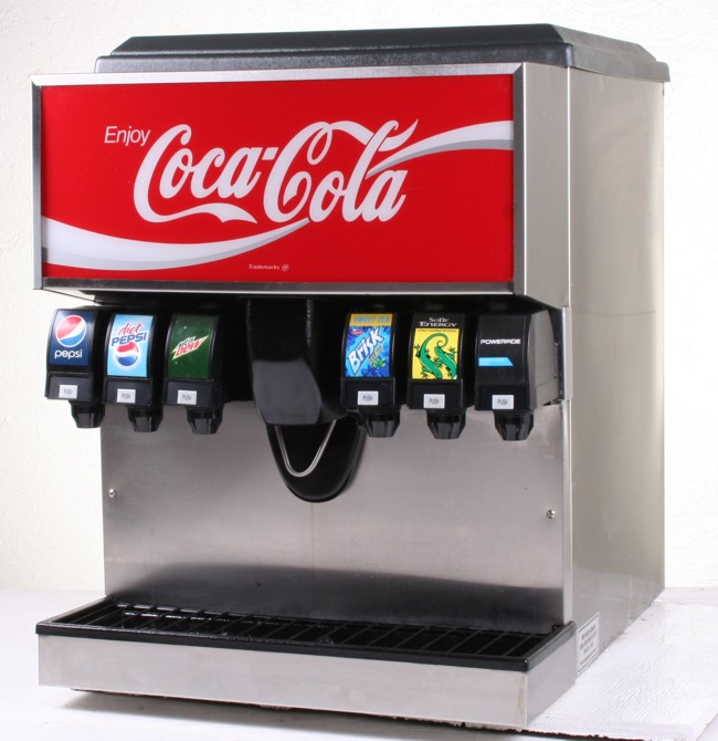 6-Flavor Ice & Beverage Cold Plate Soda Fountain System